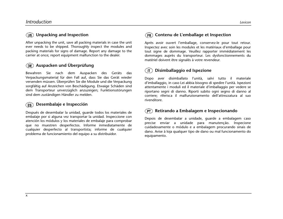 Introduction | Lexicon Digital Controller MC-12 User Manual | Page 12 / 208