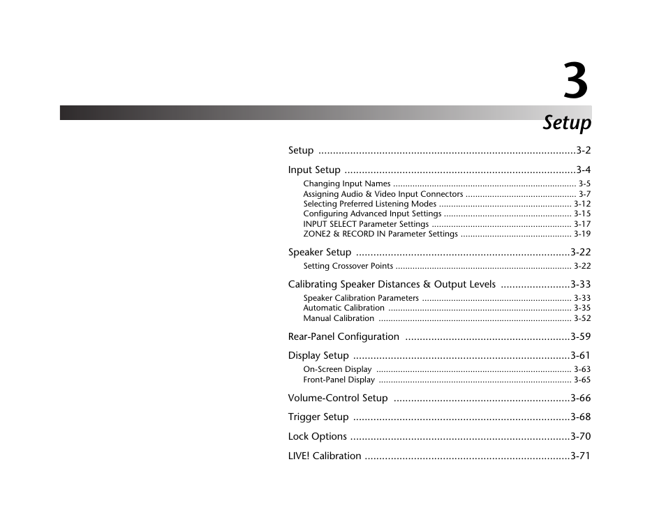 Setup | Lexicon Digital Controller MC-12 User Manual | Page 45 / 208