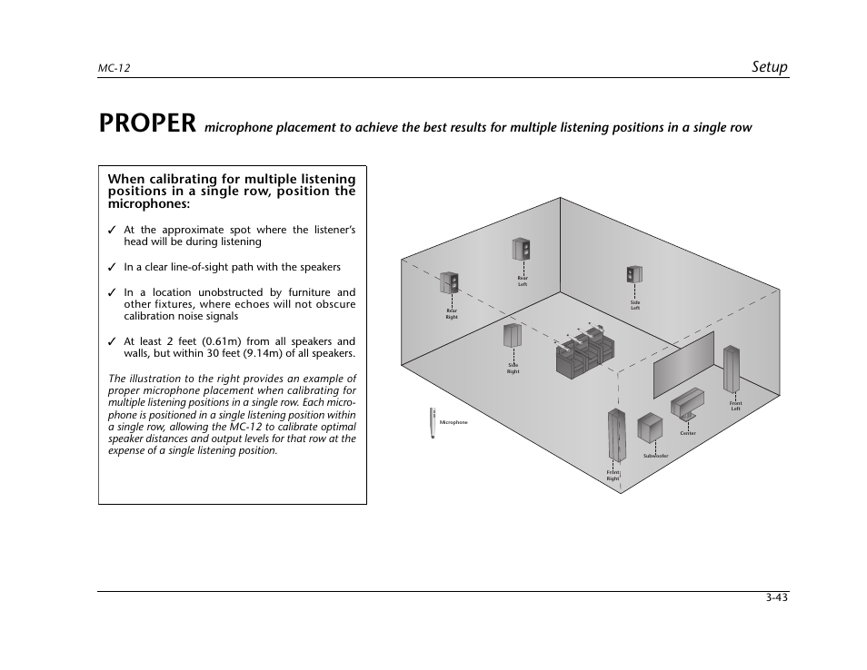 Proper, Setup | Lexicon Digital Controller MC-12 User Manual | Page 87 / 208