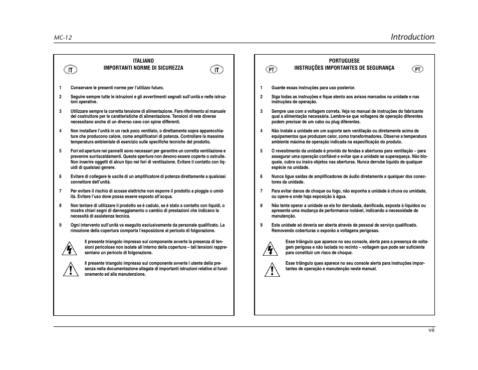 Introduction | Lexicon Digital Controller MC-12 User Manual | Page 9 / 208