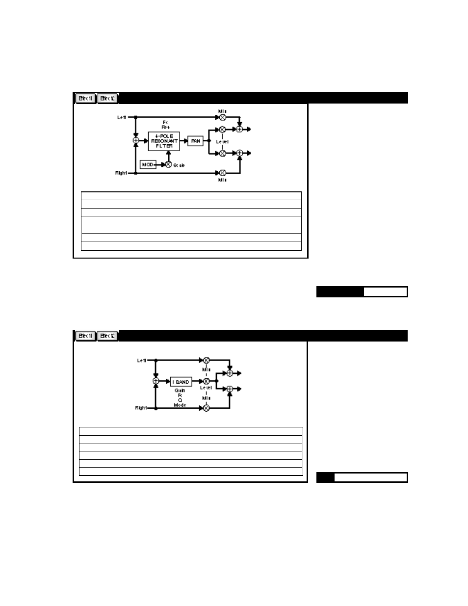 Sweepfilter 1-band (m) | Lexicon MPX G2 User Manual | Page 108 / 173