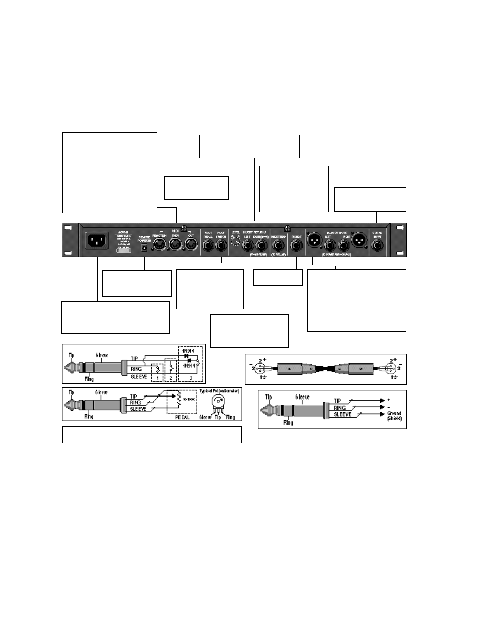 The rear panel | Lexicon MPX G2 User Manual | Page 15 / 173