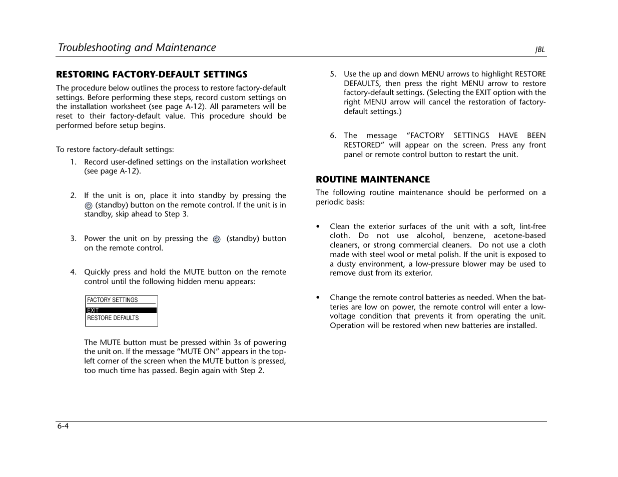 Troubleshooting and maintenance | Lexicon SDP-40 User Manual | Page 102 / 120