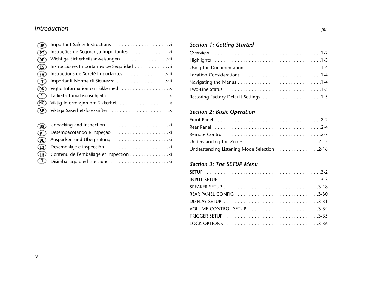 Introduction | Lexicon SDP-40 User Manual | Page 4 / 120
