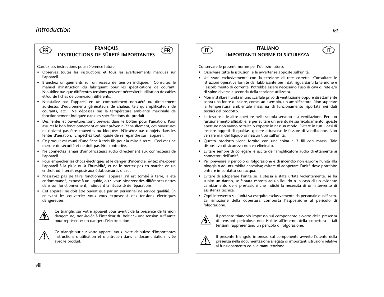 Introduction | Lexicon SDP-40 User Manual | Page 8 / 120