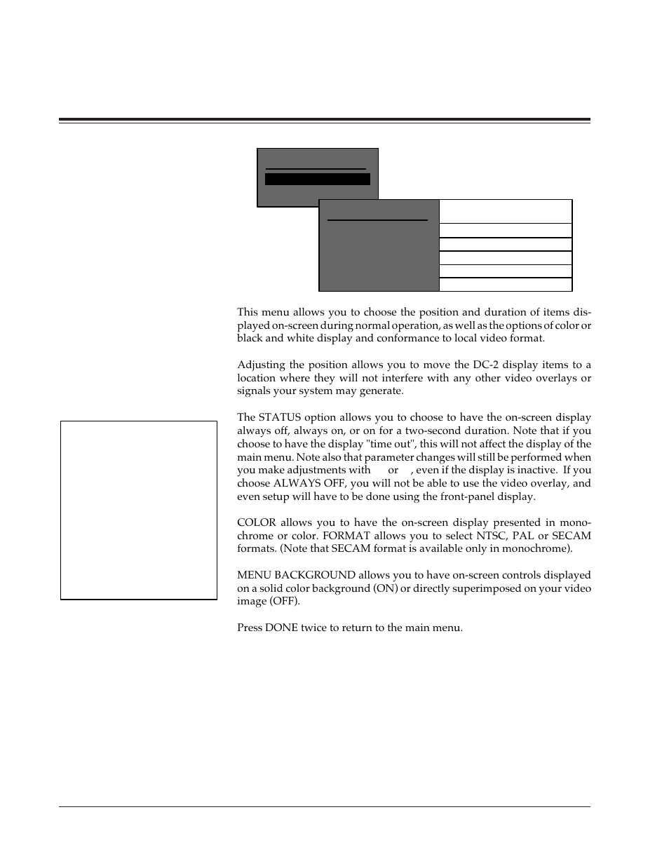 System configuration | Lexicon DC-2 User Manual | Page 22 / 67