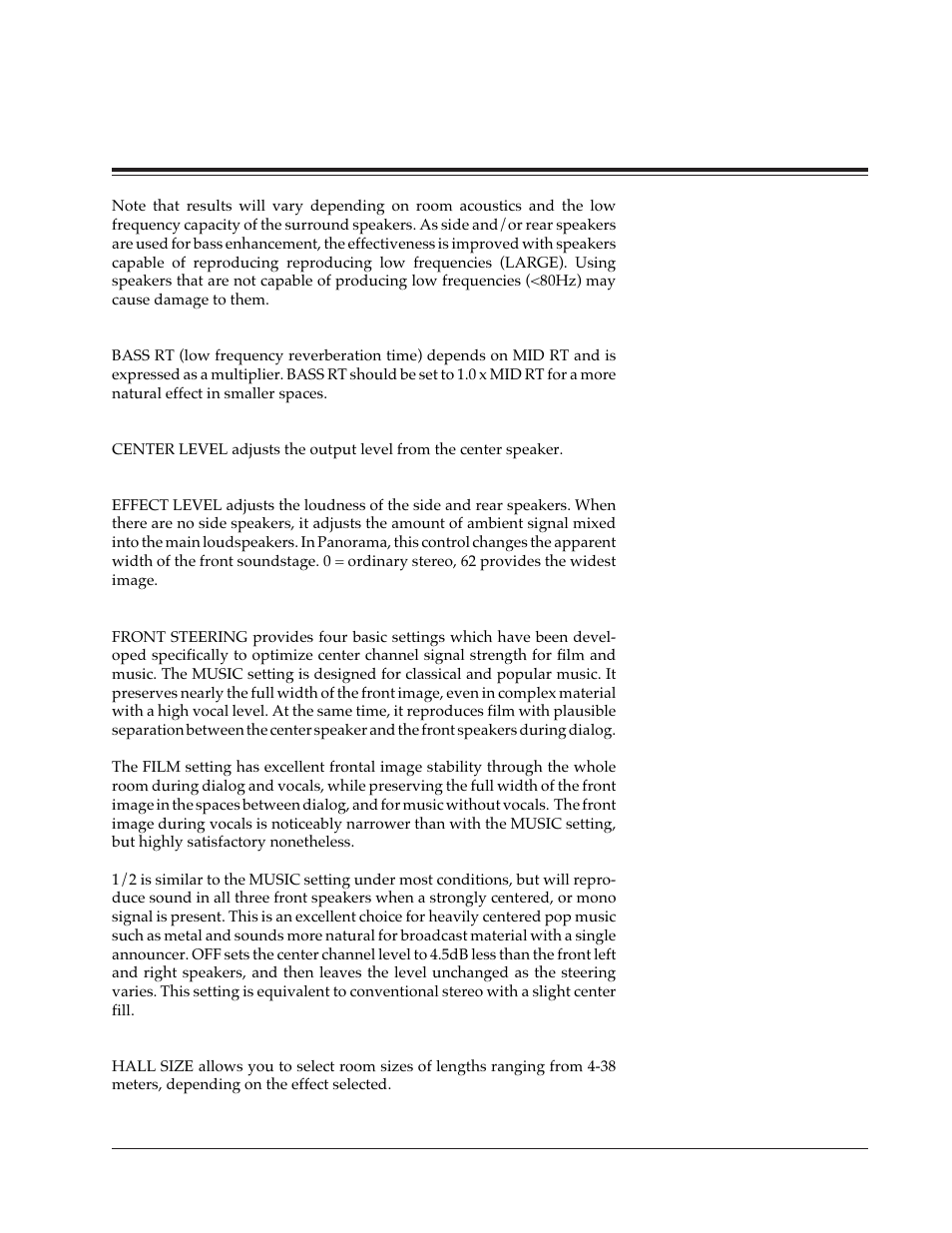 Pcm effects and parameters | Lexicon DC-2 User Manual | Page 49 / 67