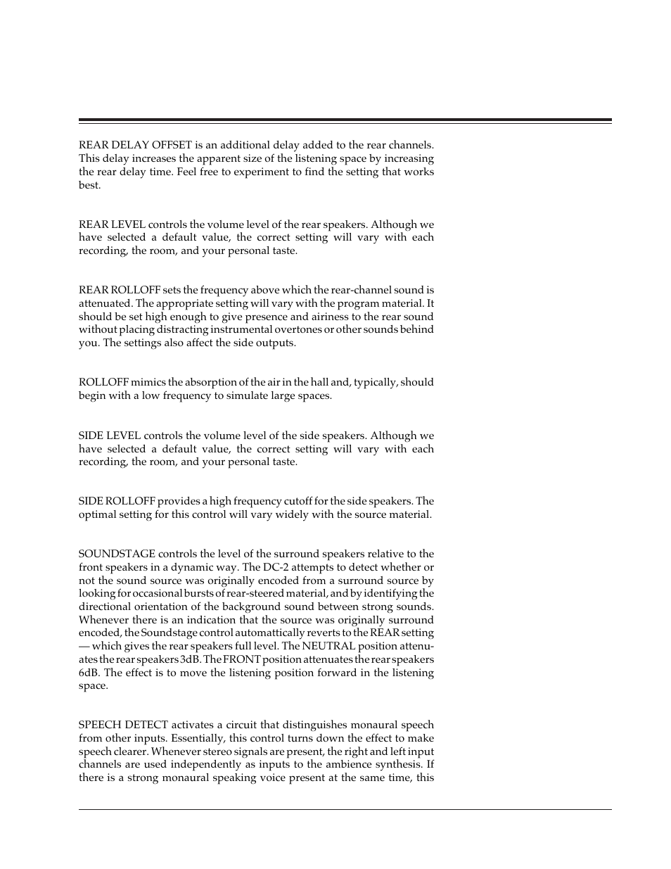 Pcm effects and parameters | Lexicon DC-2 User Manual | Page 51 / 67