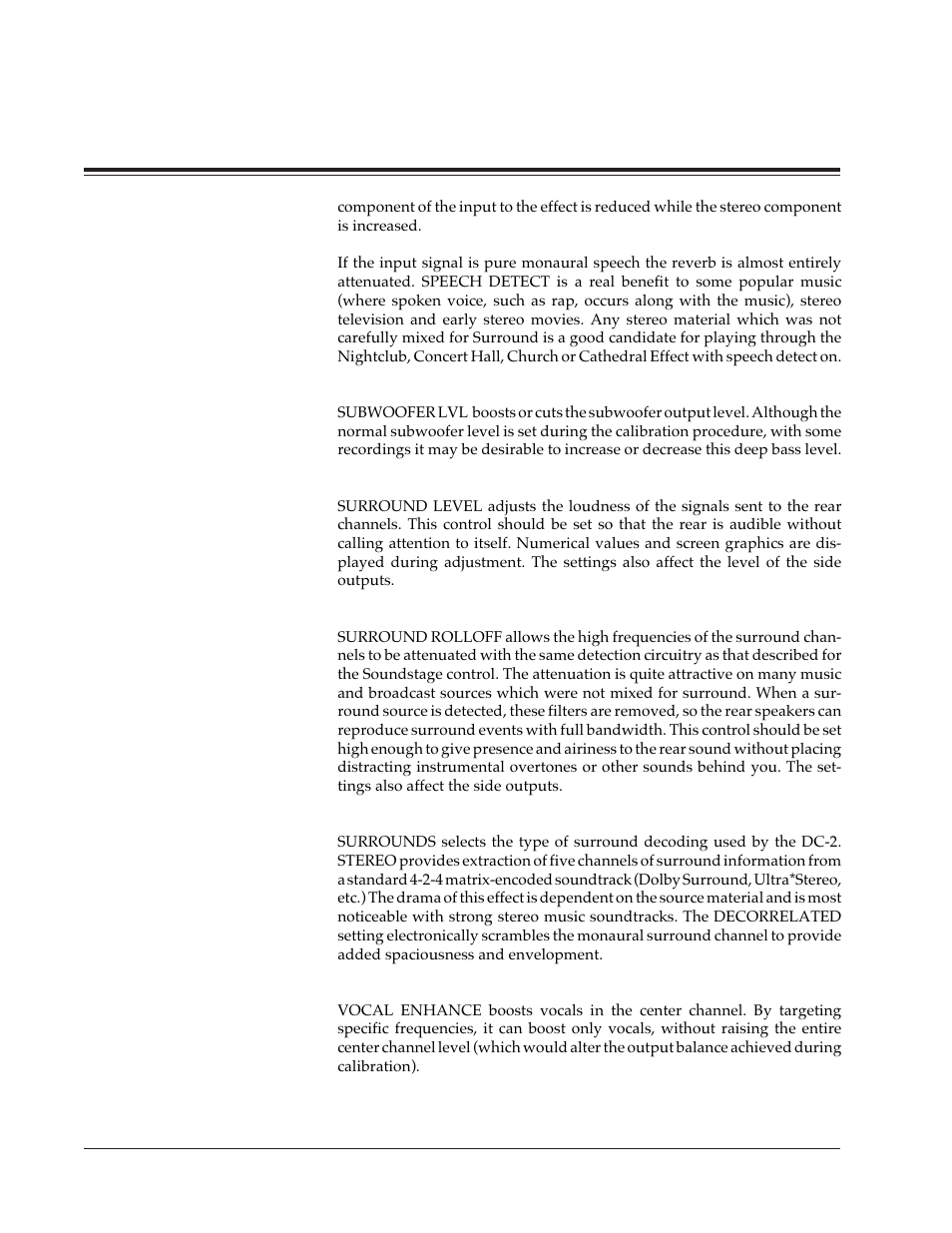 Pcm effects and parameters | Lexicon DC-2 User Manual | Page 52 / 67