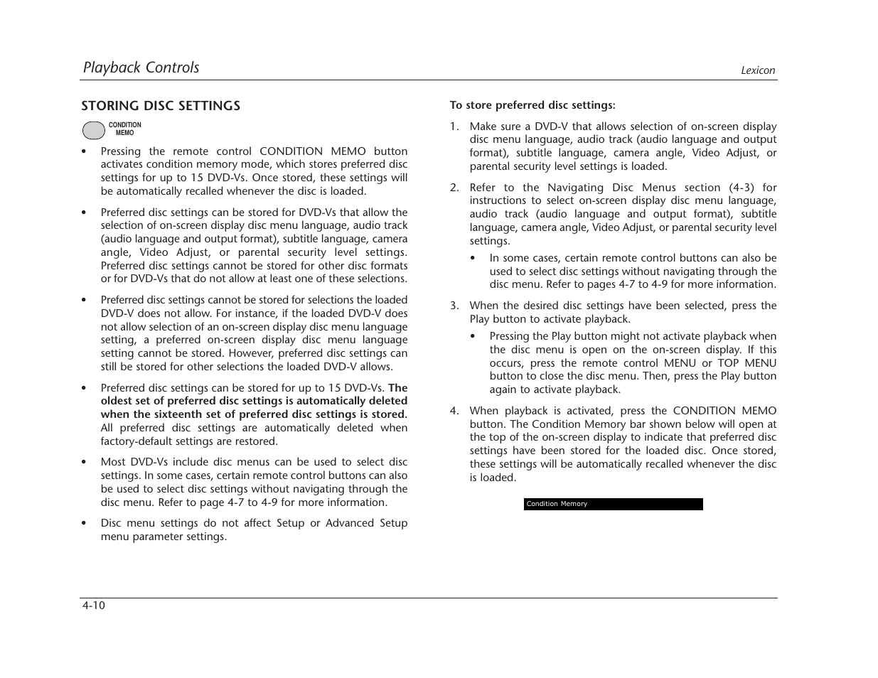 Playback controls | Lexicon RT-10 User Manual | Page 103 / 172