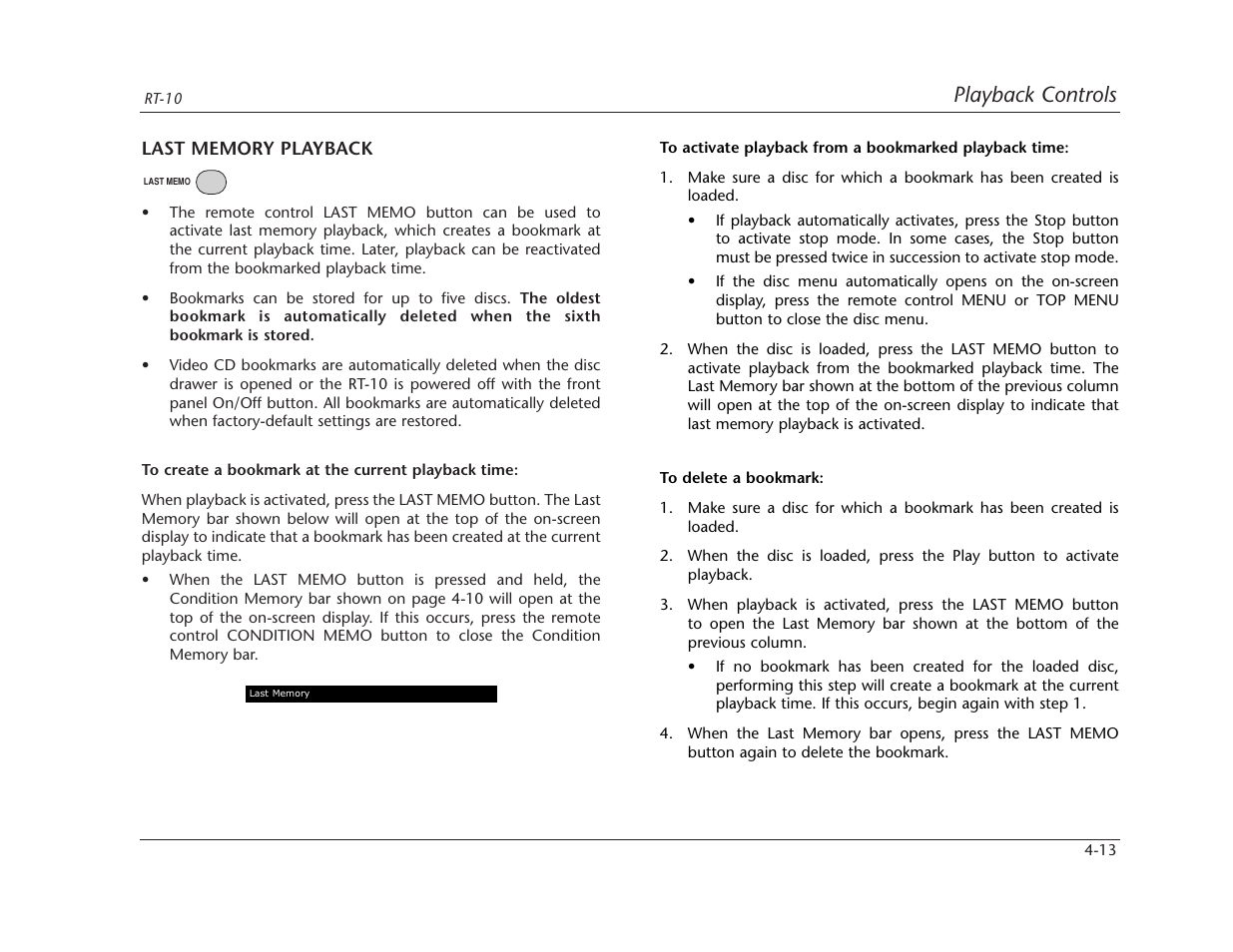 Playback controls | Lexicon RT-10 User Manual | Page 106 / 172