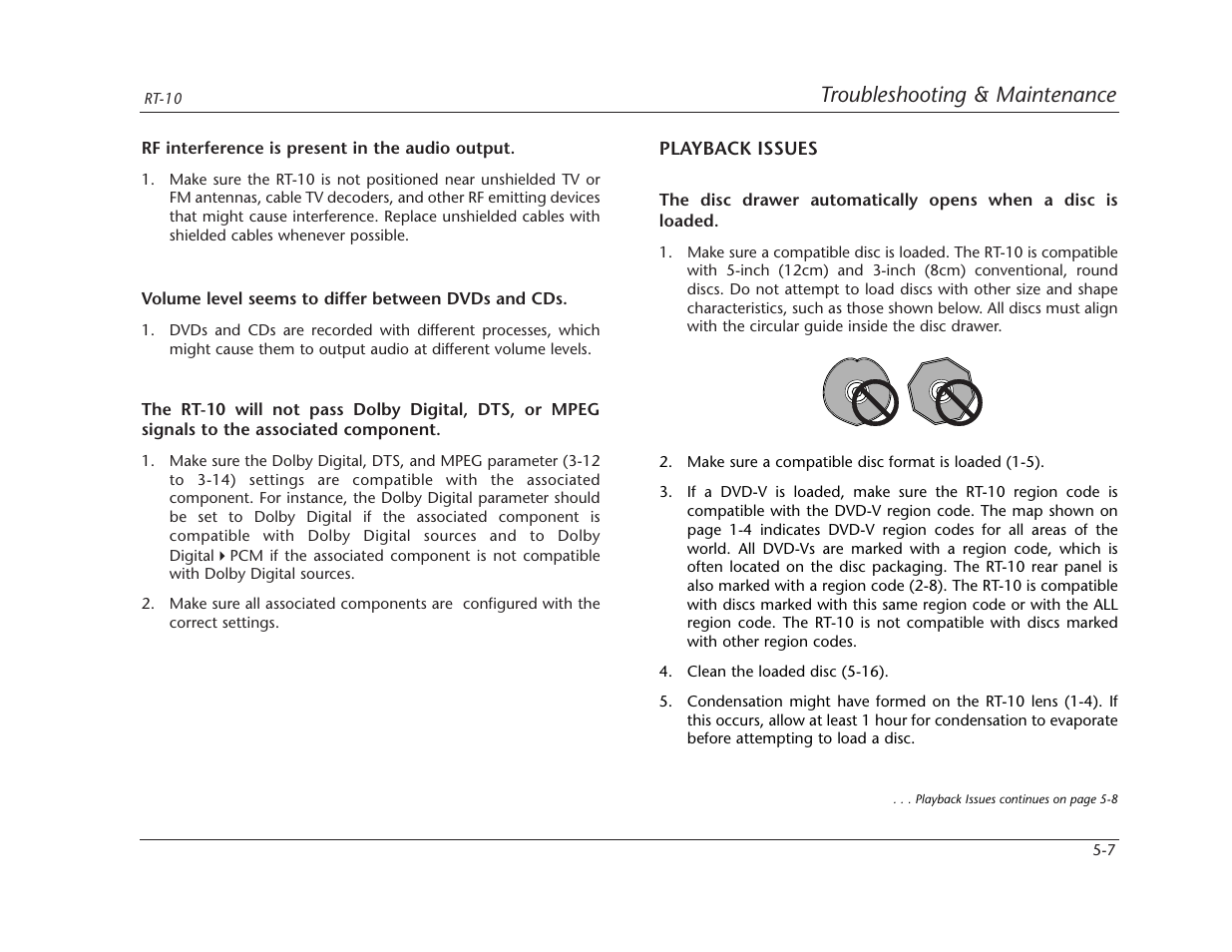 Troubleshooting & maintenance | Lexicon RT-10 User Manual | Page 136 / 172