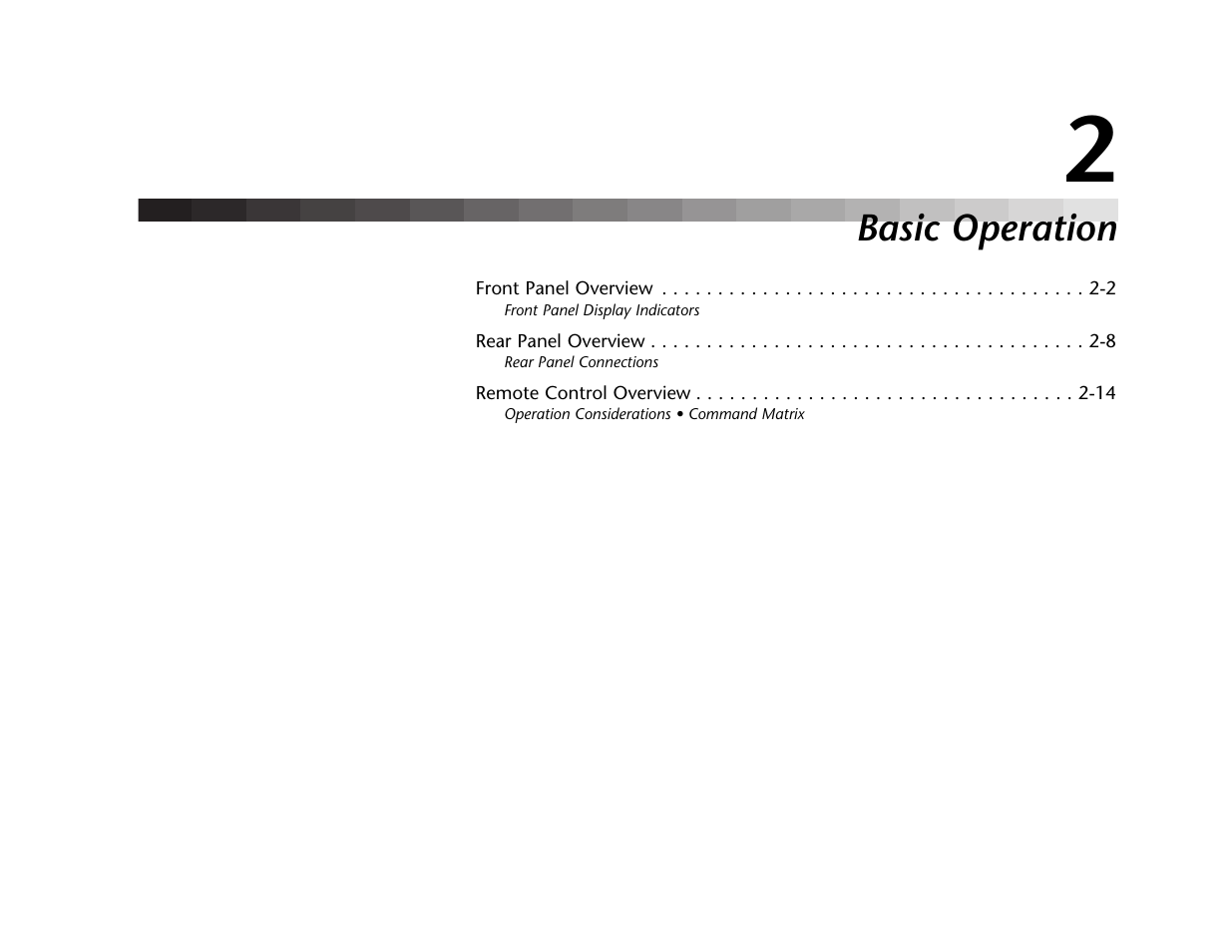 Basic operation | Lexicon RT-10 User Manual | Page 23 / 172