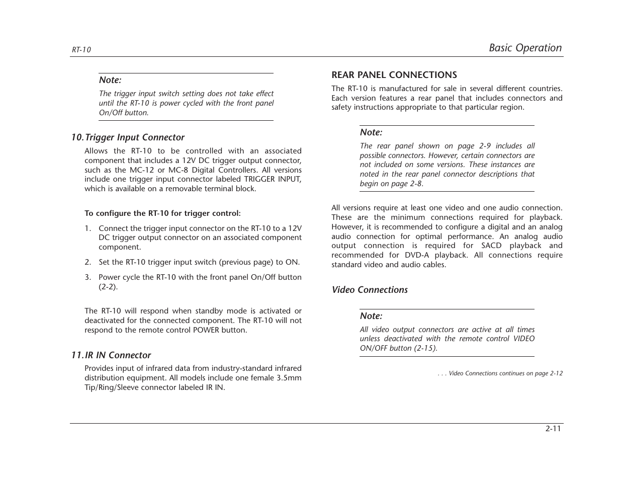 Lexicon RT-10 User Manual | Page 33 / 172