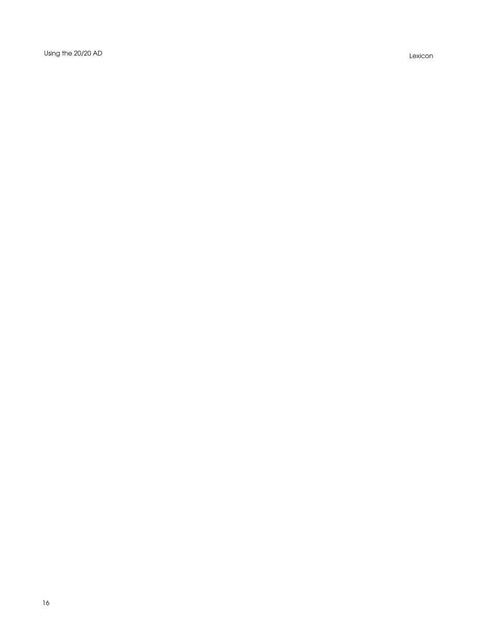 Lexicon Converter User Manual | Page 20 / 31