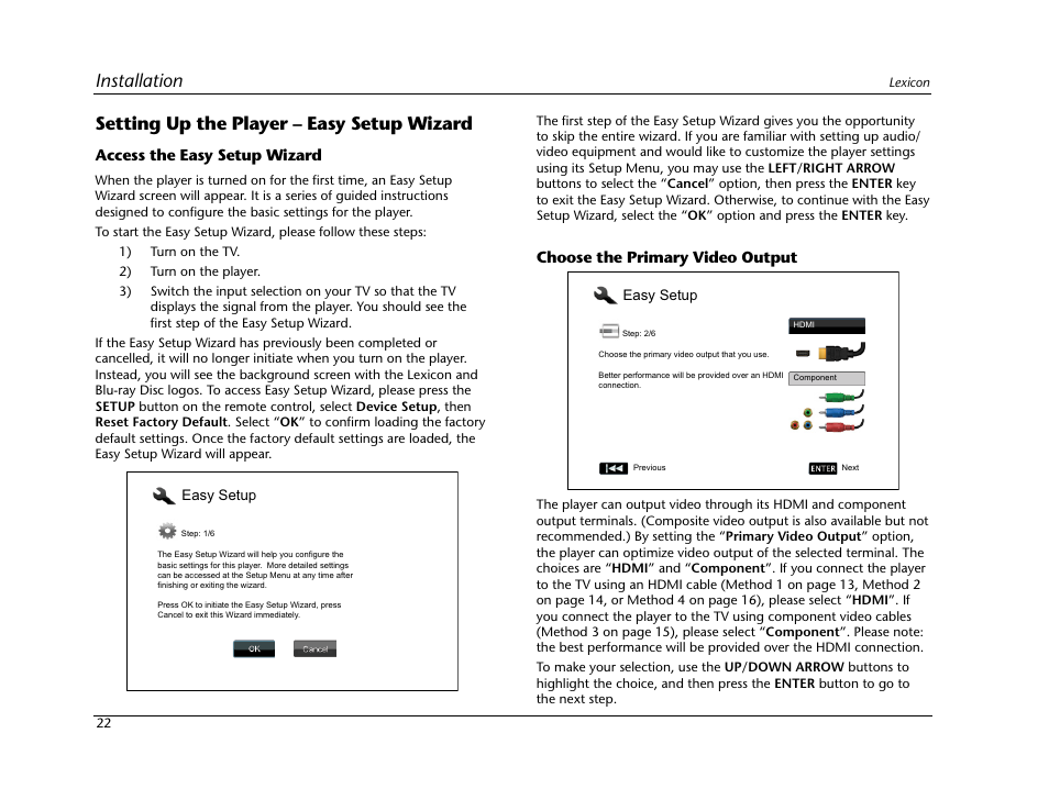 Lexicon Blu Ray Disc Player BD-30 User Manual | Page 26 / 92