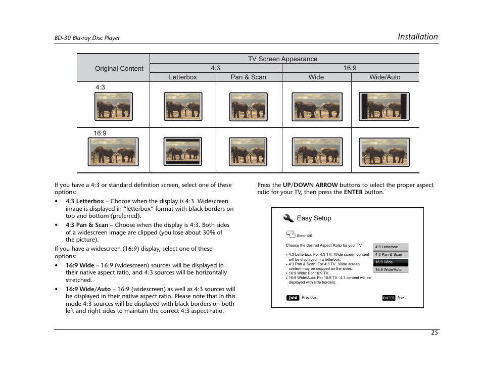 Installation | Lexicon Blu Ray Disc Player BD-30 User Manual | Page 29 / 92