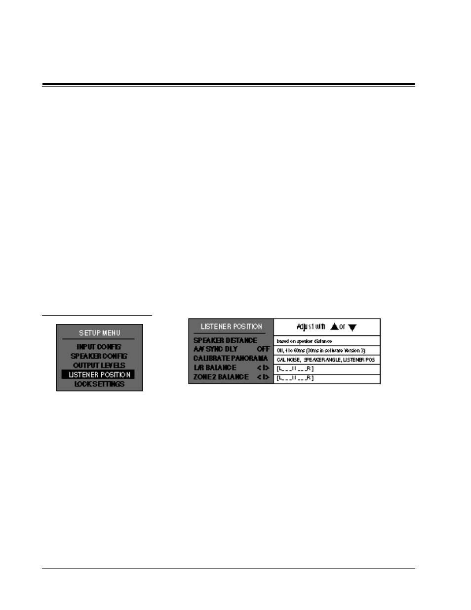 System configuration, Setting listener position | Lexicon DC-1 Digital Controller Lexicon Part #070-13234 User Manual | Page 36 / 66