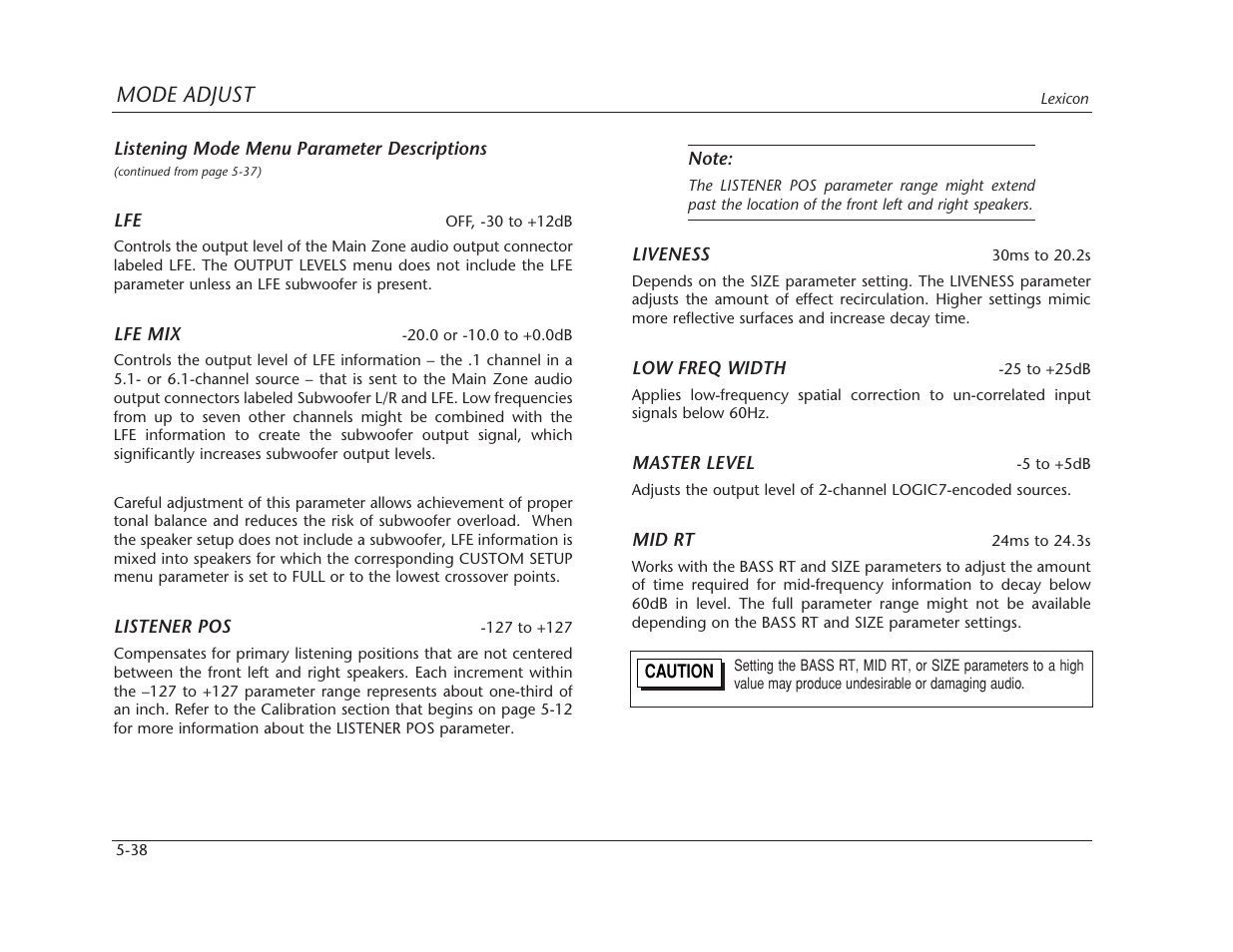 Lexicon MC-12 Digital Controller Lexicon MC-12 User Manual | Page 154 / 194