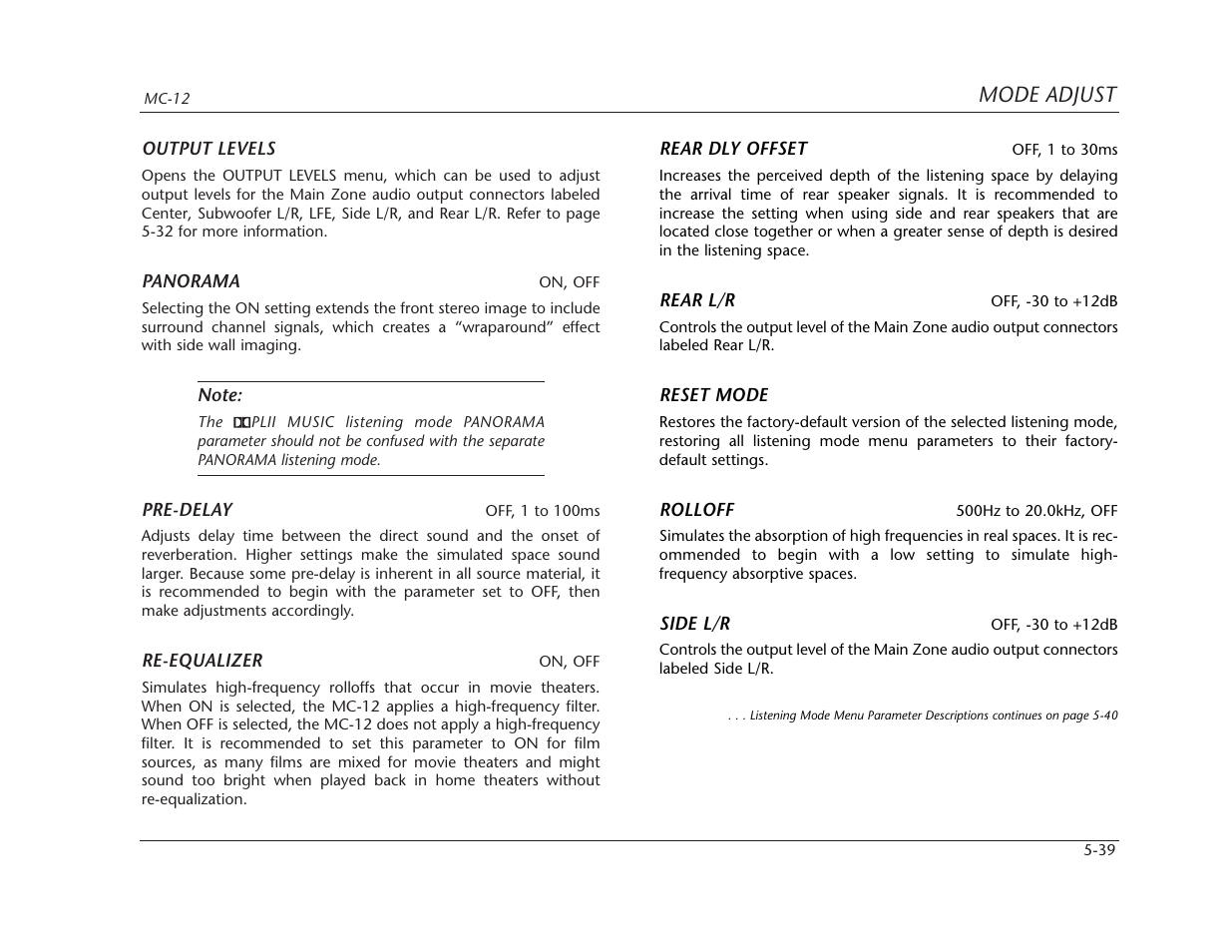 Lexicon MC-12 Digital Controller Lexicon MC-12 User Manual | Page 155 / 194