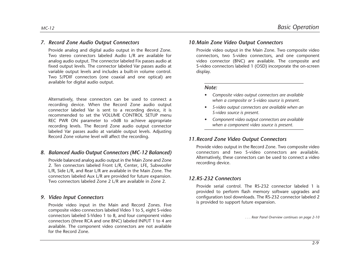 Lexicon MC-12 Digital Controller Lexicon MC-12 User Manual | Page 26 / 194