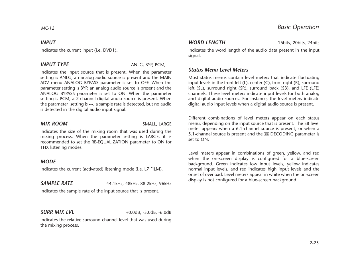 Lexicon MC-12 Digital Controller Lexicon MC-12 User Manual | Page 42 / 194