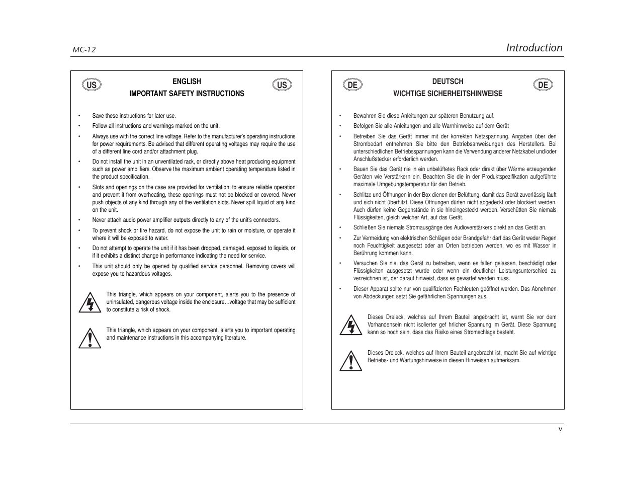 Introduction | Lexicon MC-12 Digital Controller Lexicon MC-12 User Manual | Page 7 / 194