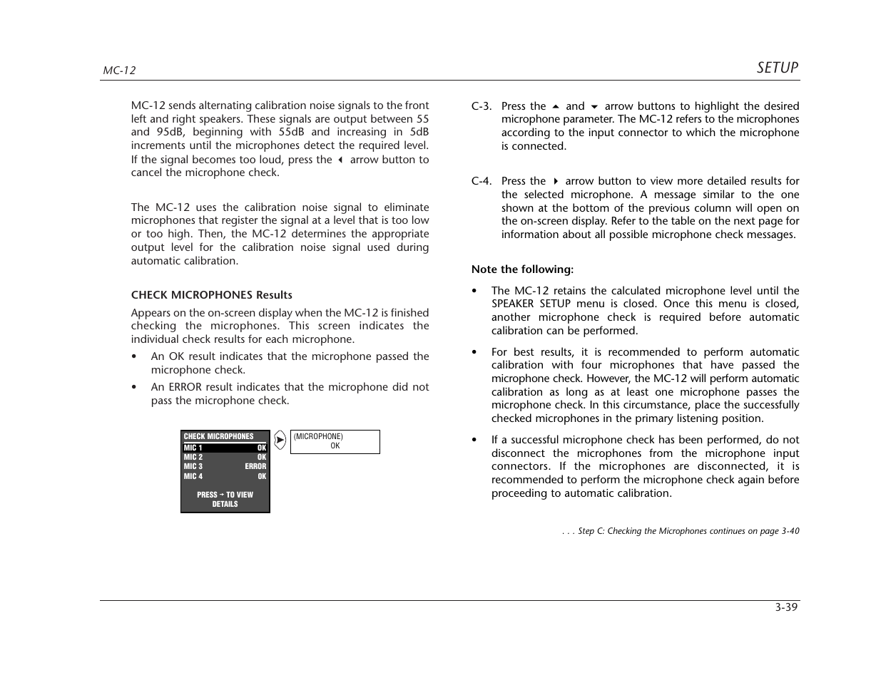 Setup | Lexicon MC-12 Digital Controller Lexicon MC-12 User Manual | Page 81 / 194