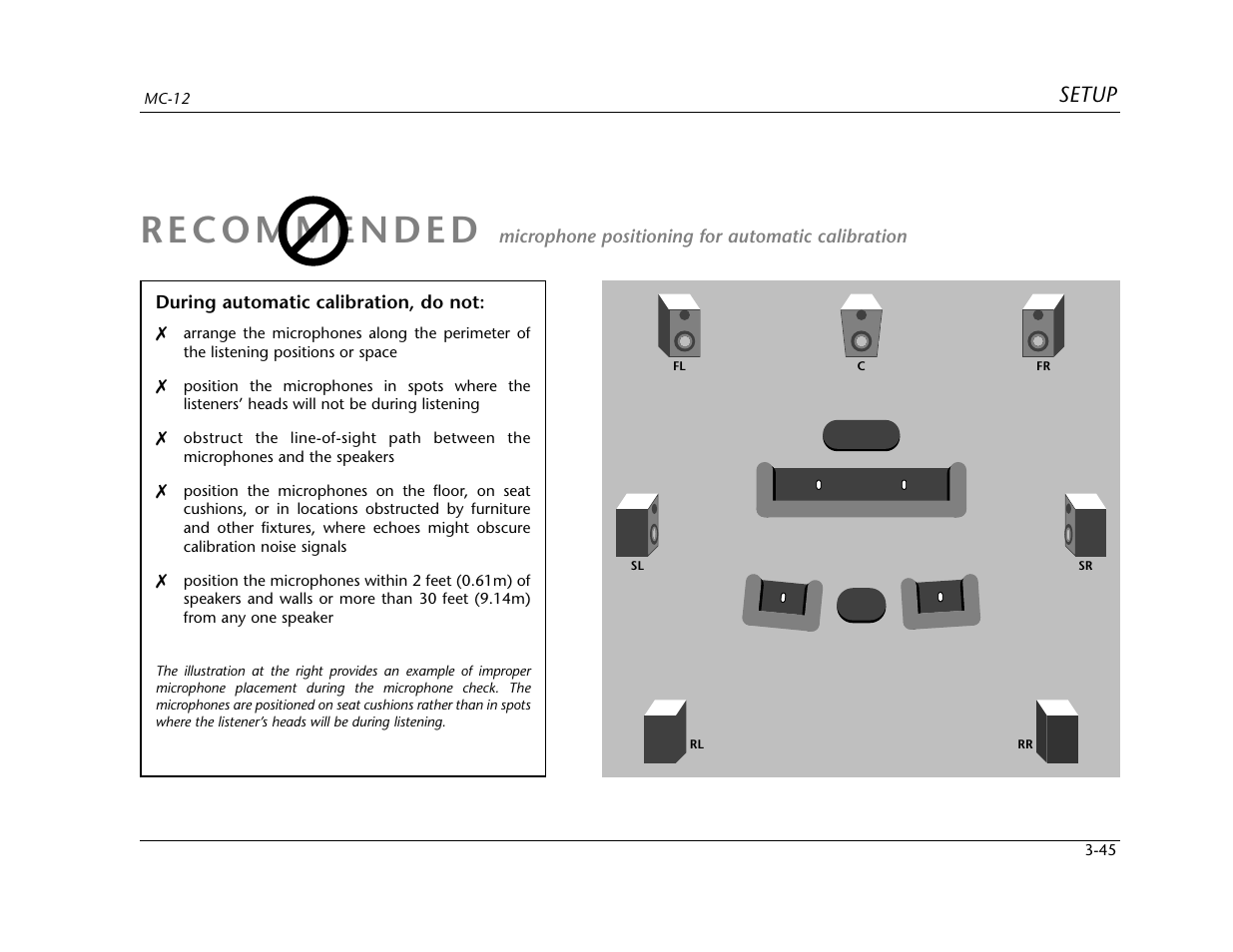Setup | Lexicon MC-12 Digital Controller Lexicon MC-12 User Manual | Page 87 / 194