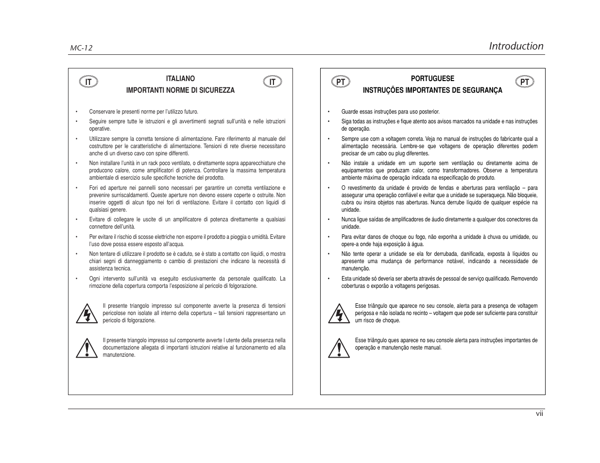 Introduction | Lexicon MC-12 Digital Controller Lexicon MC-12 User Manual | Page 9 / 194