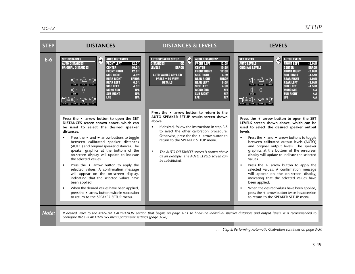 Setup | Lexicon MC-12 Digital Controller Lexicon MC-12 User Manual | Page 91 / 194