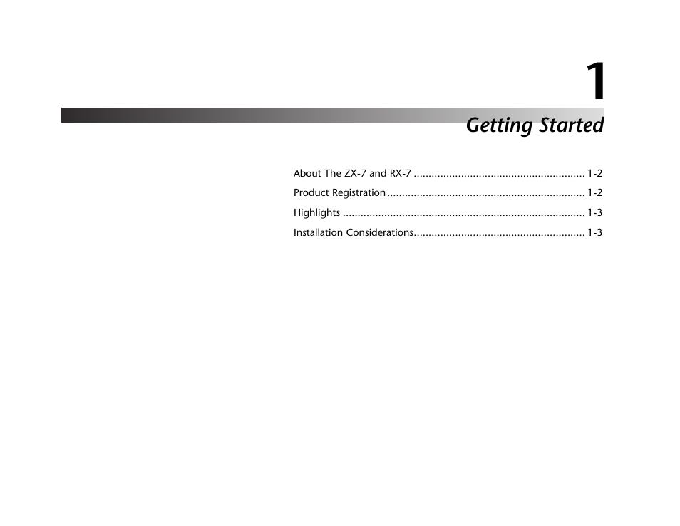 Getting started | Lexicon Power Amplifier RX-7 User Manual | Page 7 / 32