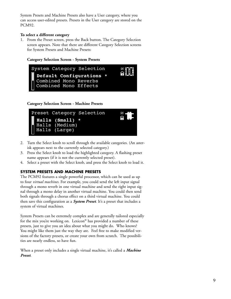 Lexicon PCM92 User Manual | Page 15 / 64