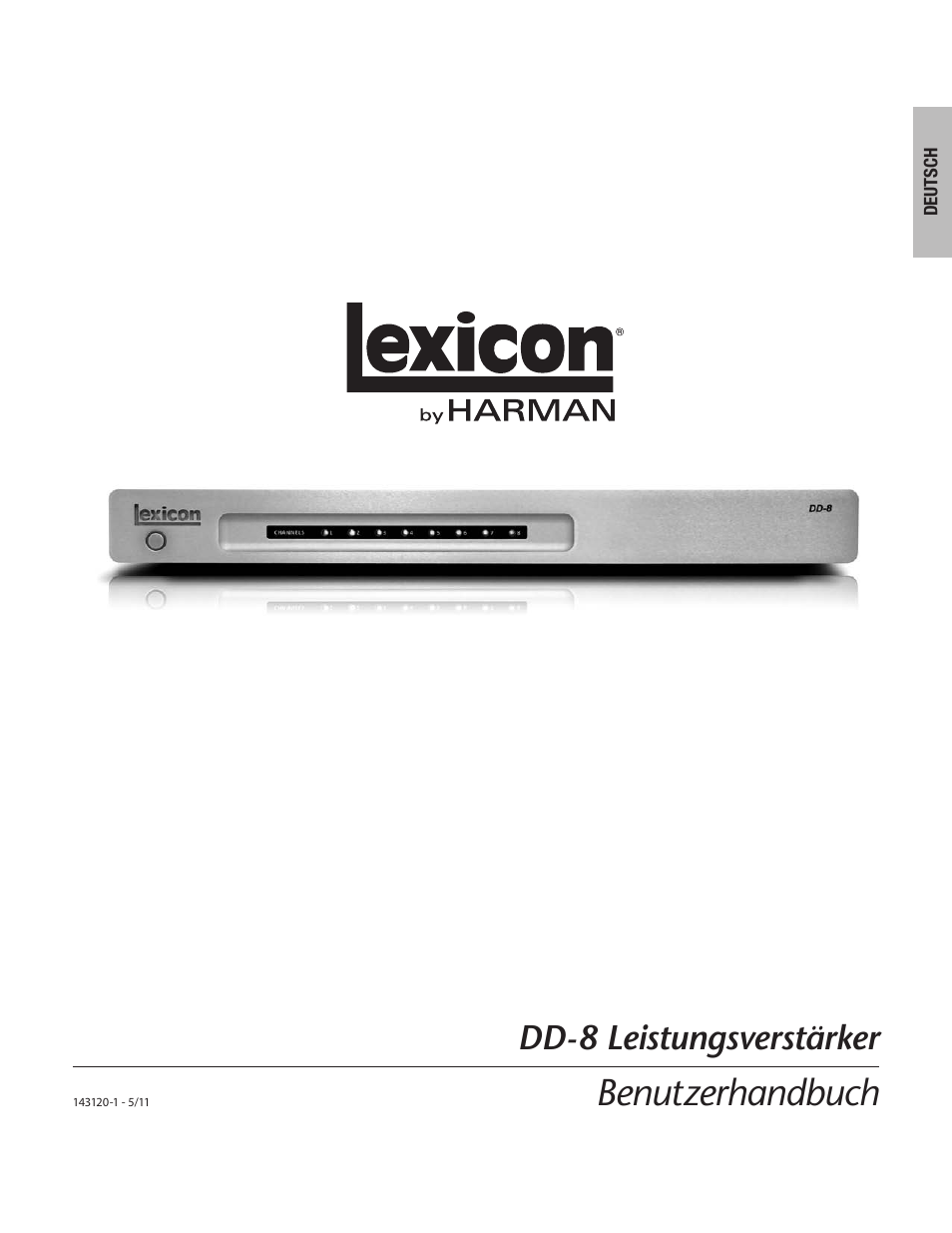 Benutzerhandbuch, Dd-8 leistungsverstärker | Lexicon DD-8 User Manual | Page 17 / 64