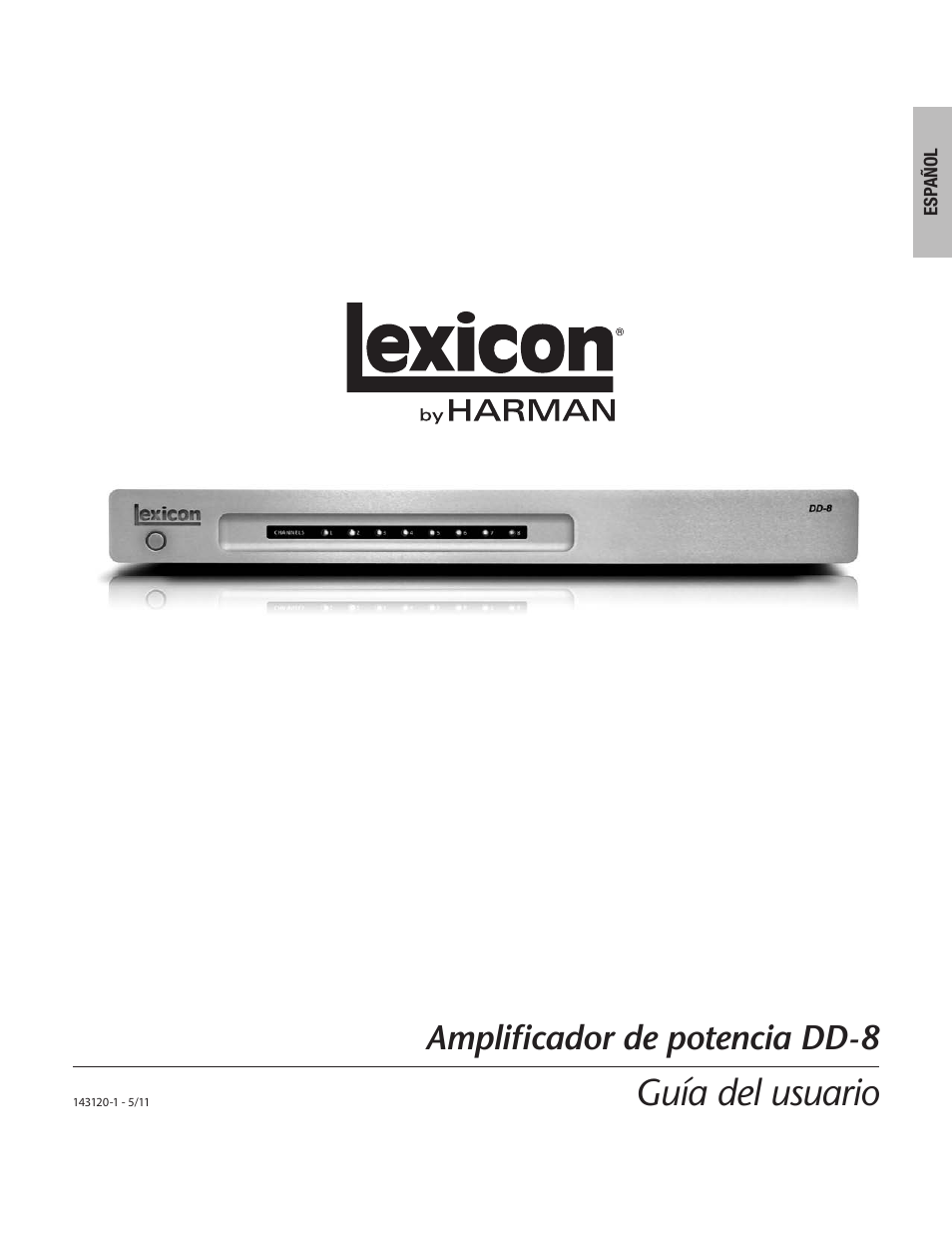 Guía del usuario, Amplificador de potencia dd-8 | Lexicon DD-8 User Manual | Page 31 / 64