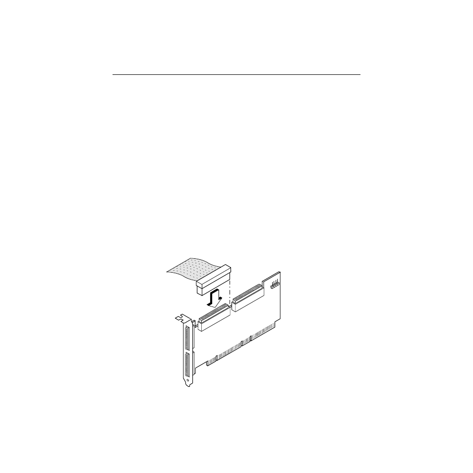 3 connecting scsi devices, 1 connecting internal scsi devices, Connecting scsi devices | Connecting internal scsi devices, Connecting internal scsi cable to host adapter | LSI 320 User Manual | Page 22 / 48