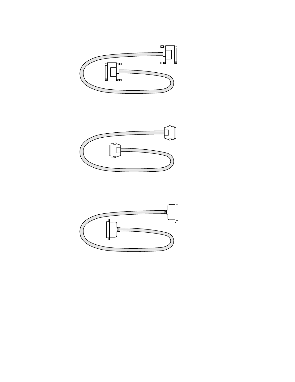 Figure3.11 scsi cable – 68-pin vhdci, Figure3.12 scsi cable – 50-pin high density, Figure3.13 scsi cable – 50-pin low density | Scsi cable – 68-pin vhdci, Scsi cable – 50-pin high density, Scsi cable – 50-pin low density | LSI Ultra160 User Manual | Page 40 / 54