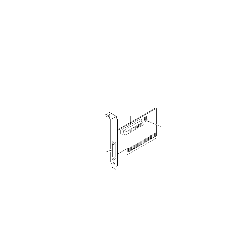 3 inserting the host adapter, Inserting the host adapter, Hardware connections for the lsi20160 | Figure 2.1 | LSI 20160 User Manual | Page 22 / 62