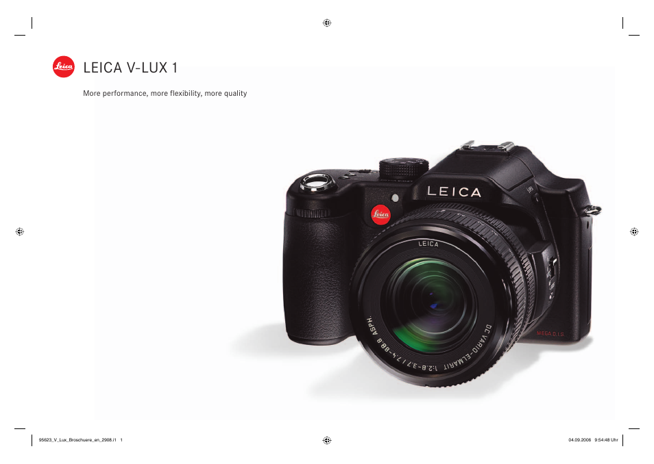 LEICA V-LUX 1 User Manual | 16 pages