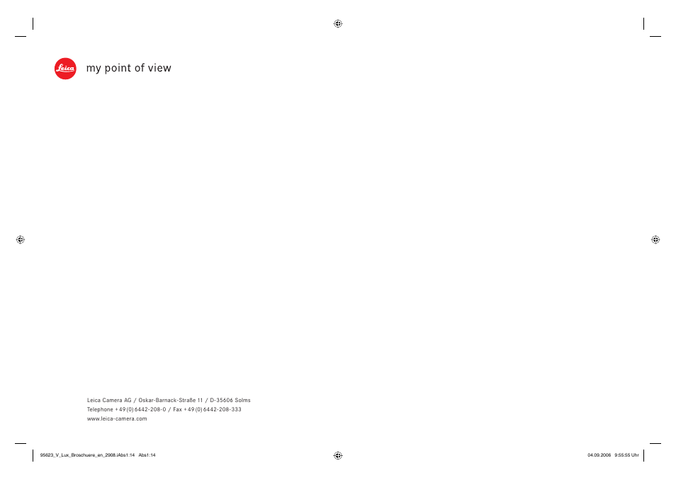 LEICA V-LUX 1 User Manual | Page 16 / 16