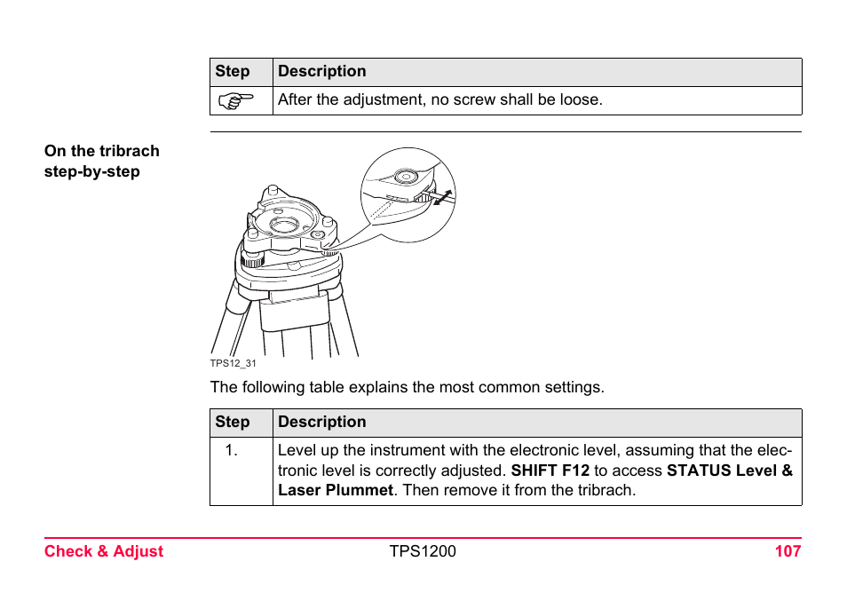 LEICA TPS1200 User Manual | Page 107 / 226