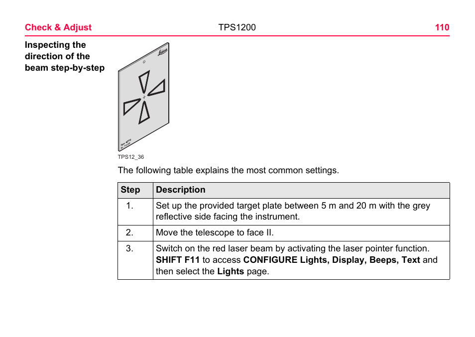 LEICA TPS1200 User Manual | Page 110 / 226
