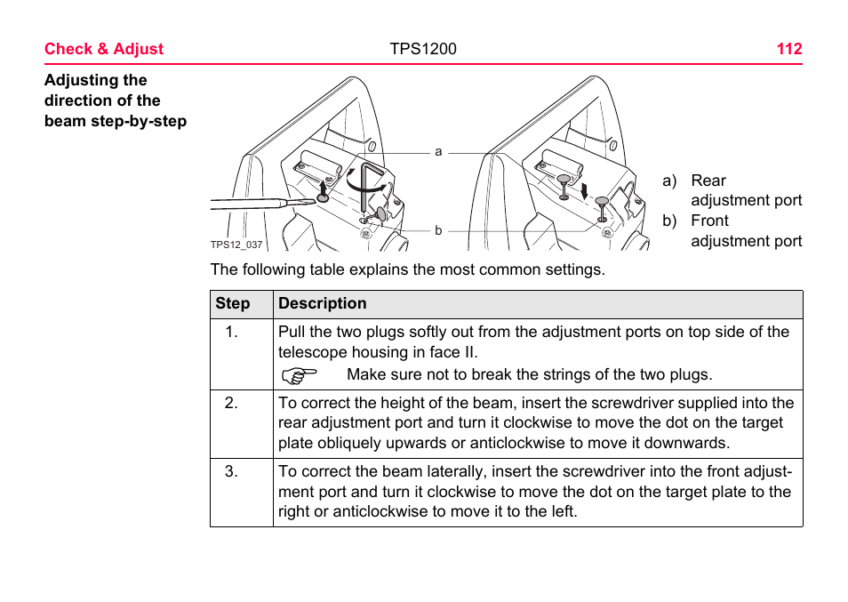 LEICA TPS1200 User Manual | Page 112 / 226