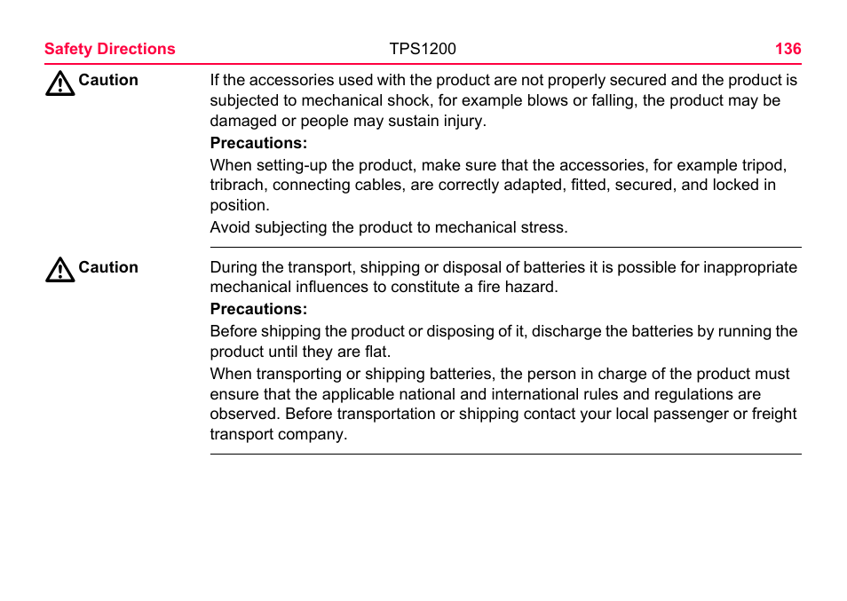 LEICA TPS1200 User Manual | Page 136 / 226