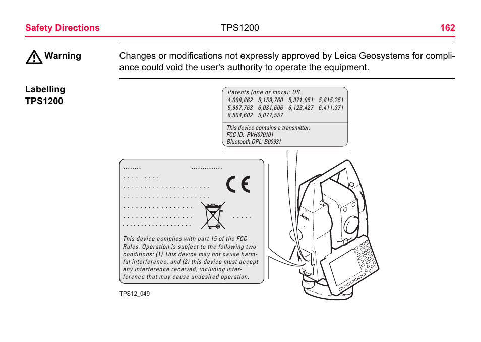 LEICA TPS1200 User Manual | Page 162 / 226