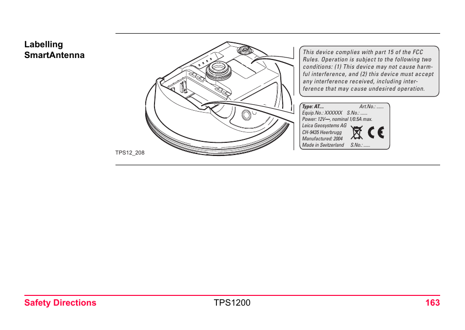 LEICA TPS1200 User Manual | Page 163 / 226