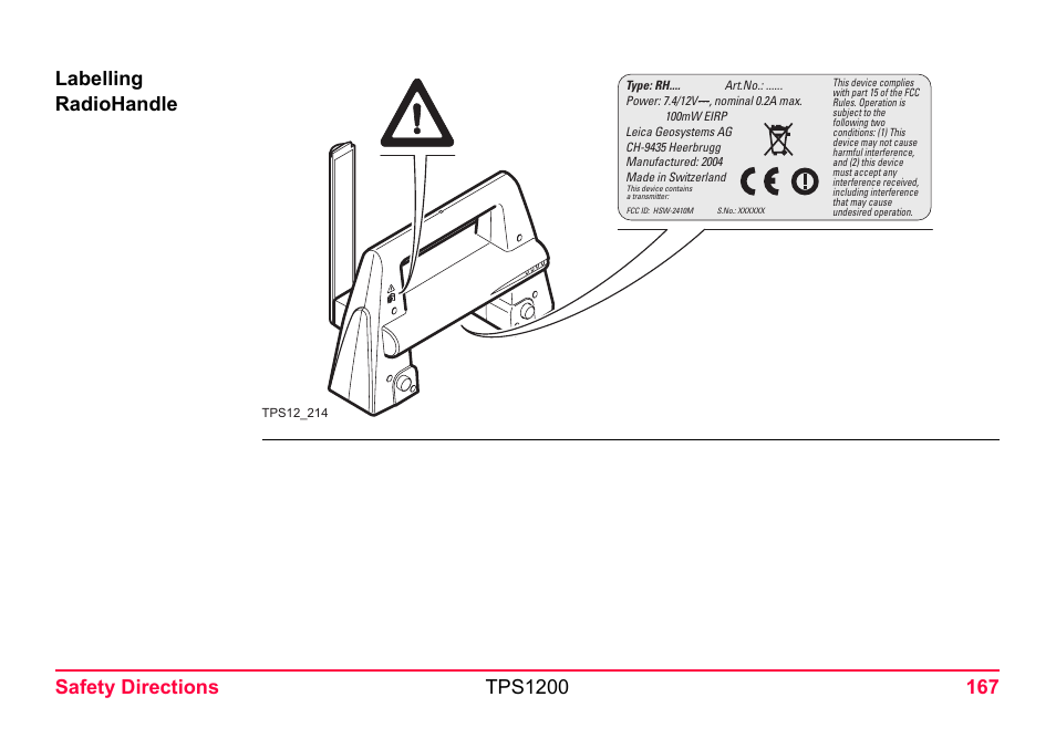 LEICA TPS1200 User Manual | Page 167 / 226