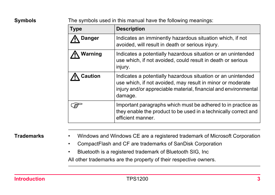 LEICA TPS1200 User Manual | Page 3 / 226