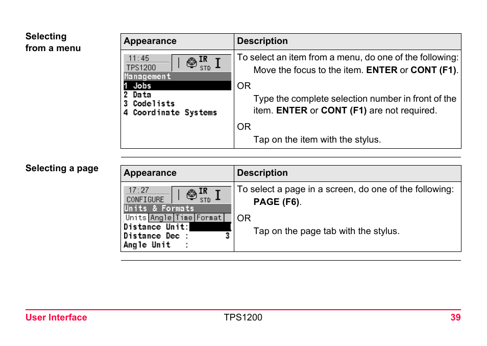 LEICA TPS1200 User Manual | Page 39 / 226