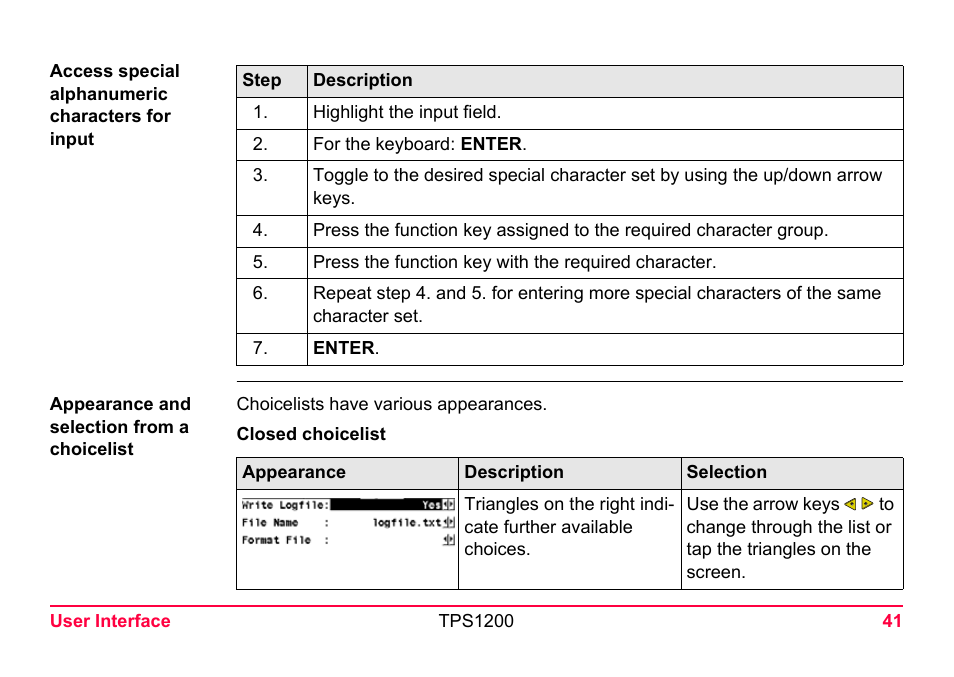 LEICA TPS1200 User Manual | Page 41 / 226